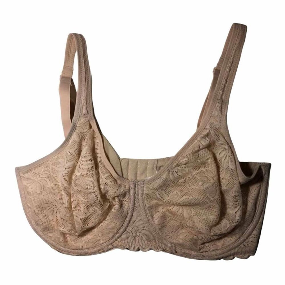 Wacoal SOFT SENSE Lace Underwire Bra Rose Dust 36G #851334 #3015-2